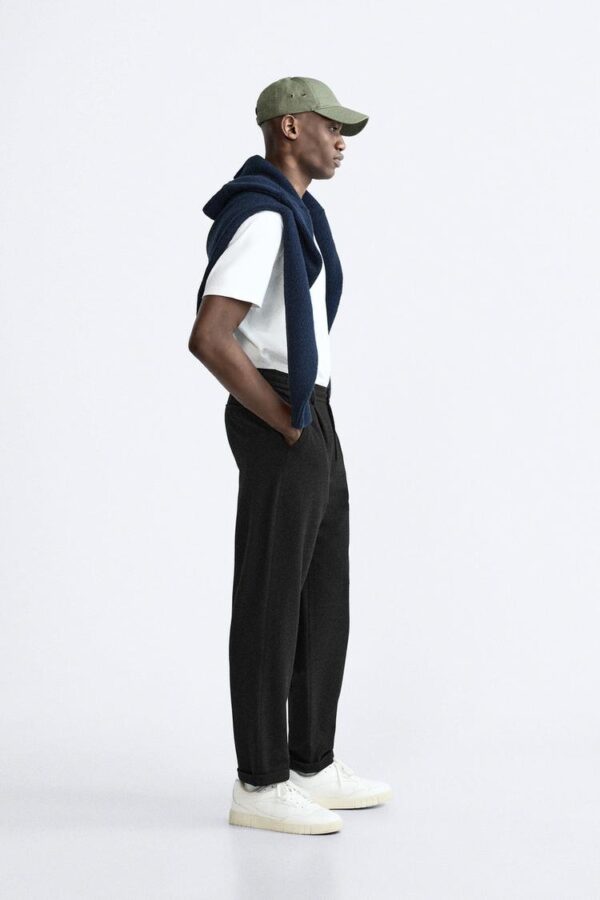 Zara CALÇAS DE CINTURA JOGGER COM ESTRUTURA