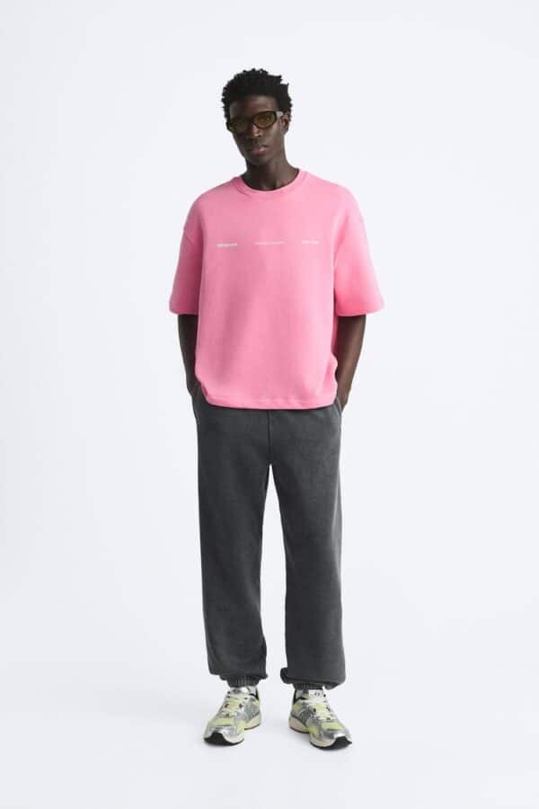Zara SWEATSHIRT ESTAMPADO TEXTO