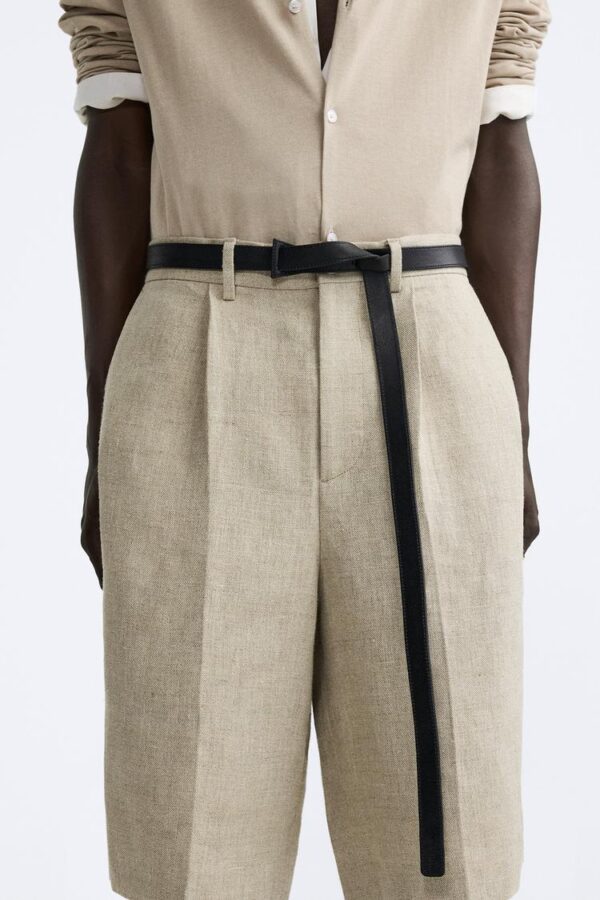 Zara CINTO AMPLO DE PELE LIMITED EDITION