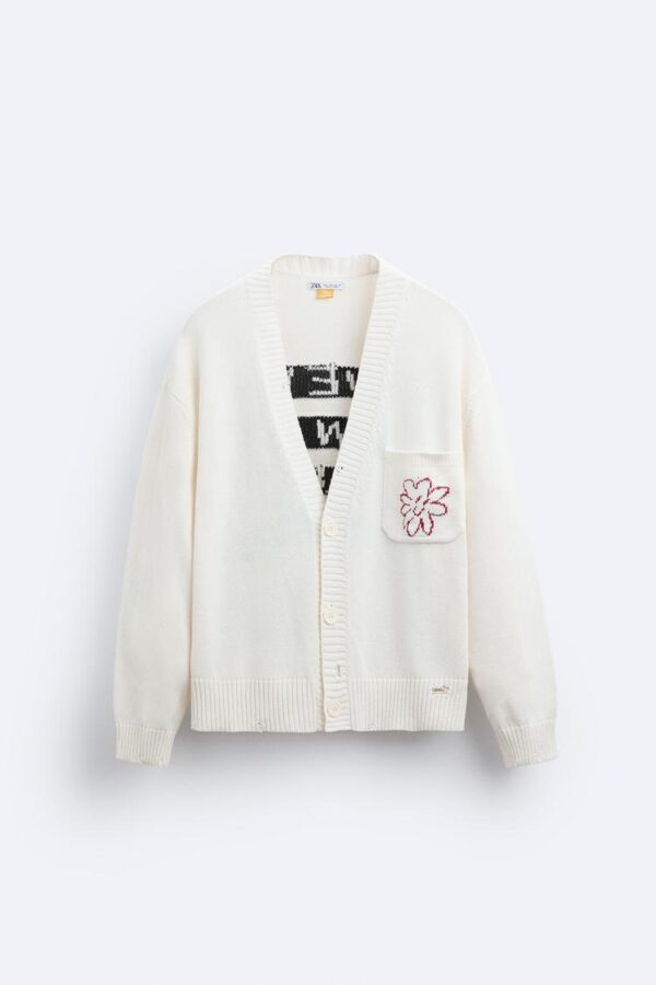 Zara CARDIGAN JACQUARD X PEPO MORENO