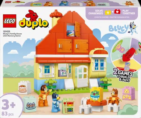 LEGO DUPLO Casa da Família da Bluey com Jogo de Memória