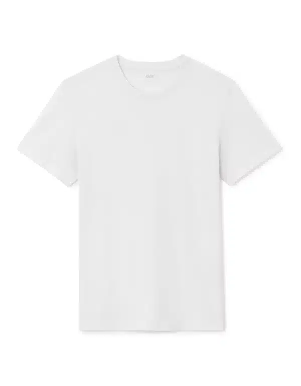 Celio - T-shirt gola redonda direita 100% algodão - branco