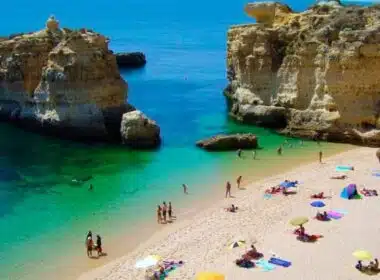 Praia olhos de água antes