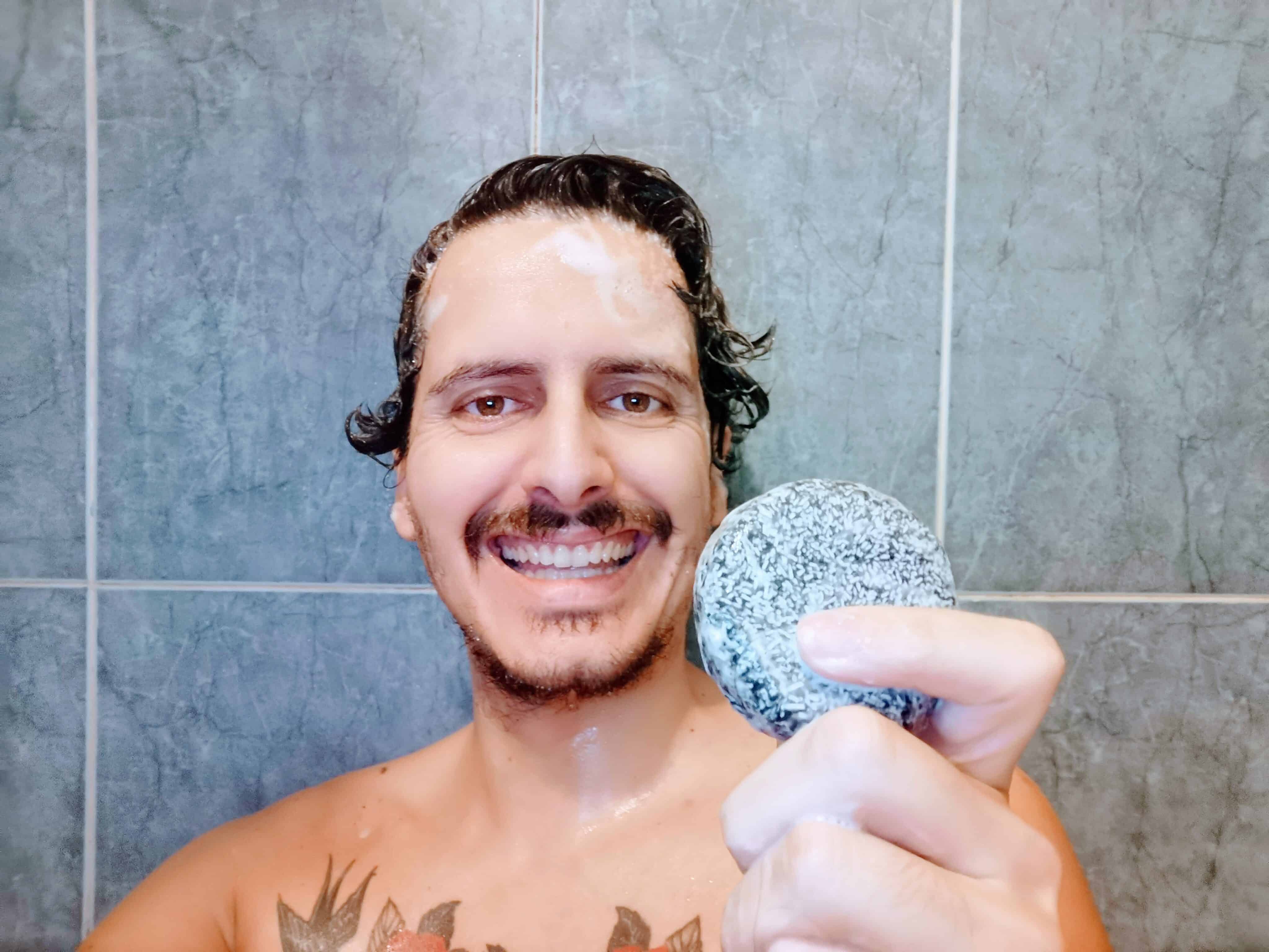 champô sólido orgânico para homens da Greenum For Men