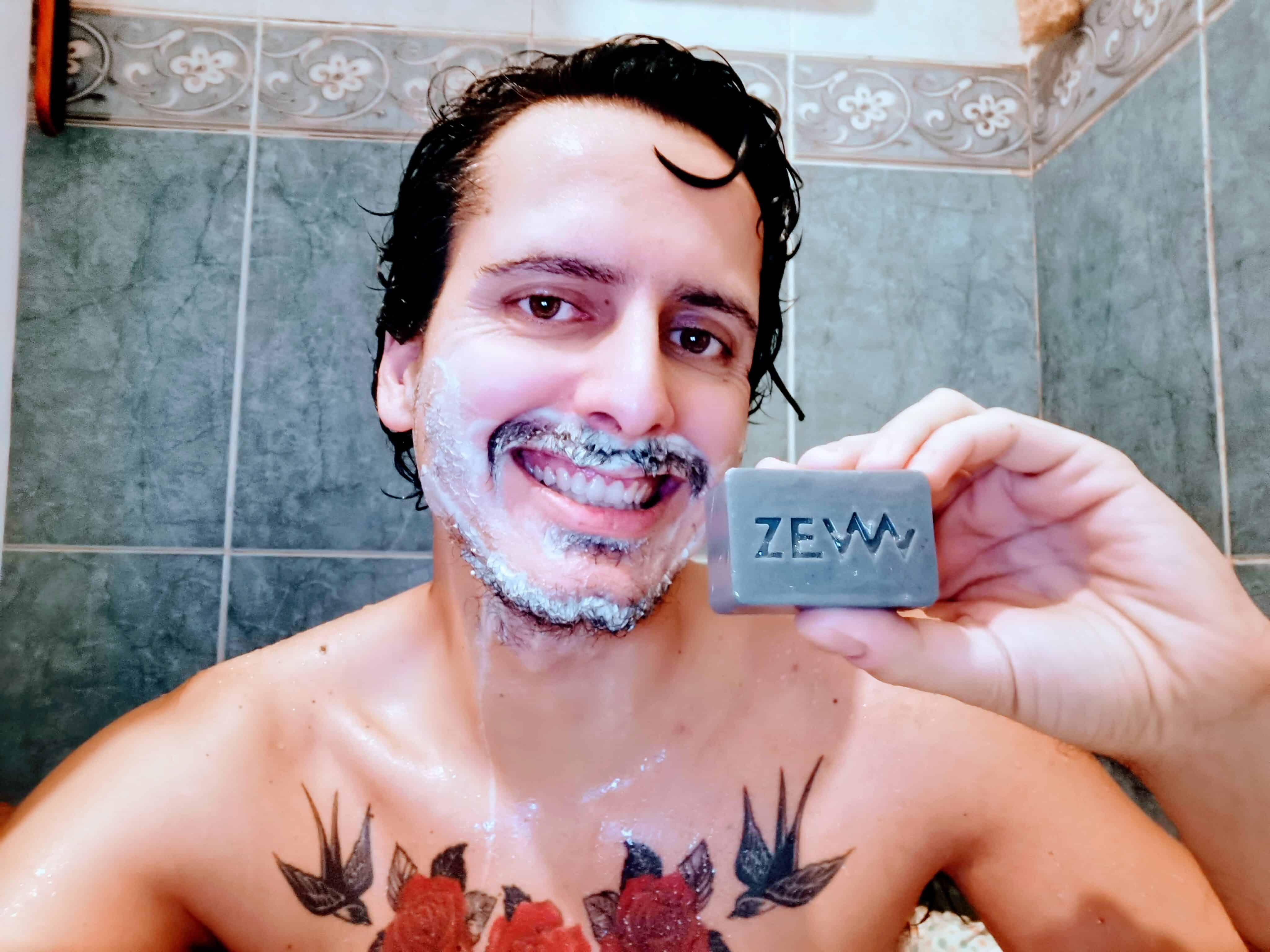 sabonete sólido para barbear da Zew For Men