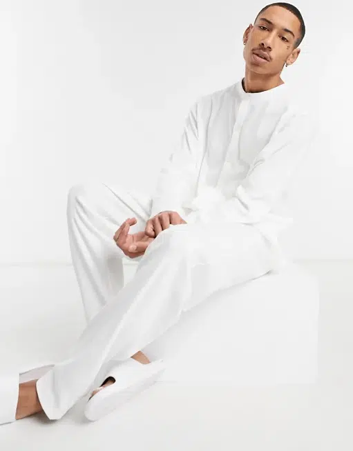 ASOS DESIGN lounge onesie in ribbed fabric