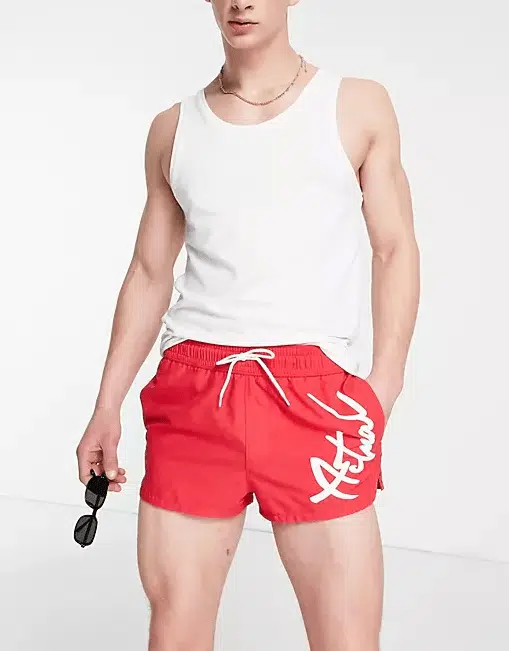 ASOS Actual swim shorts in super short length