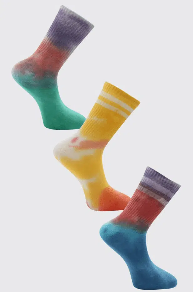 3 PACK TIE DYE SOCKS