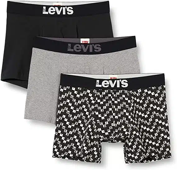 Levi's Logo All-Over Print Men's Boxer Briefs Giftbox (3 Pack) 