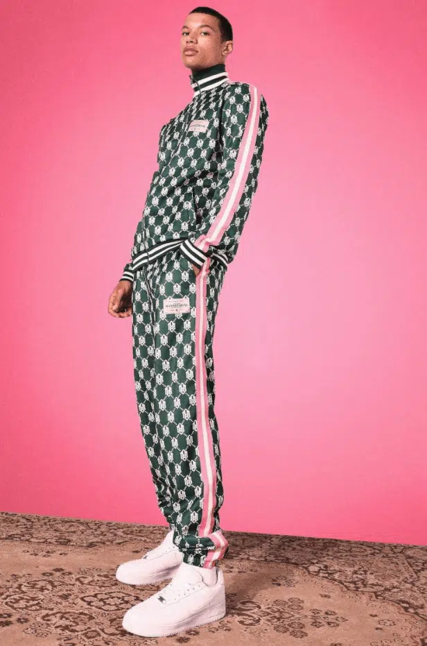 TALL TRICOT FUNNEL NECK PRINT TRACKSUIT