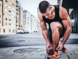 men legs running gym