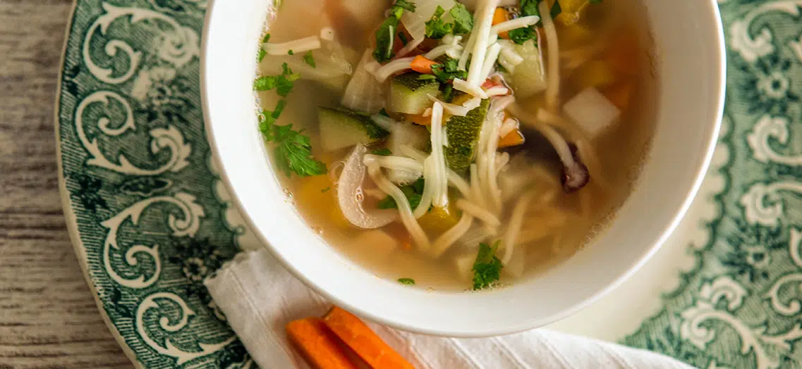 receita Sopa Minestrone Primavera