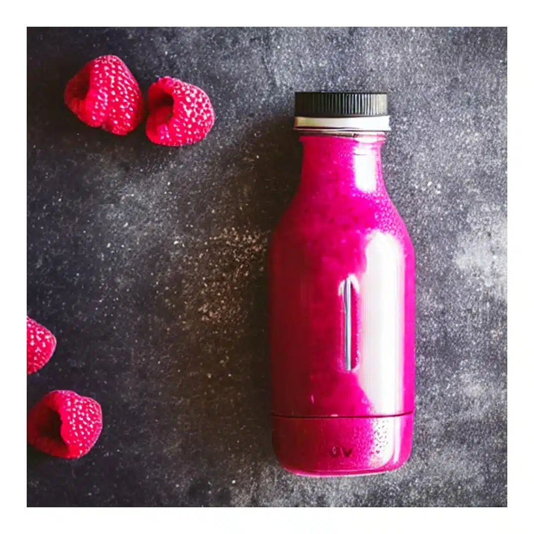 Raspberry and Chia juice by Picsart AI