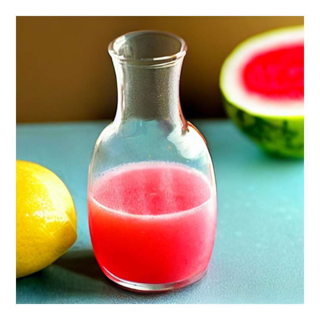Watermelon and Lemon juice by Picsart AI