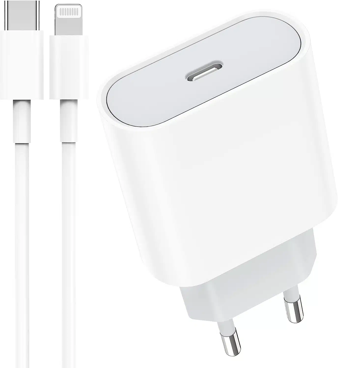 Sakahyro 25W USB C rápido carregador com 2M cabo para iPhone 14/14 Pro/14 Pro Max/14 Plus/13/12/11/XS/XS MAX/XR/X, USBC rápido carregamento cabeça tomada adaptador parede carregador corrente