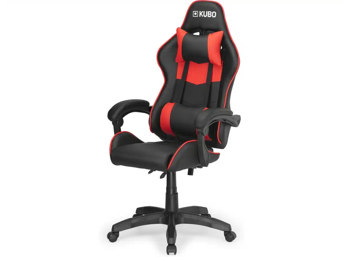 Cadeira Gaming KUBO Vermelha (AtÃ© 130 kg - Elevador a GÃ¡s Classe 3)