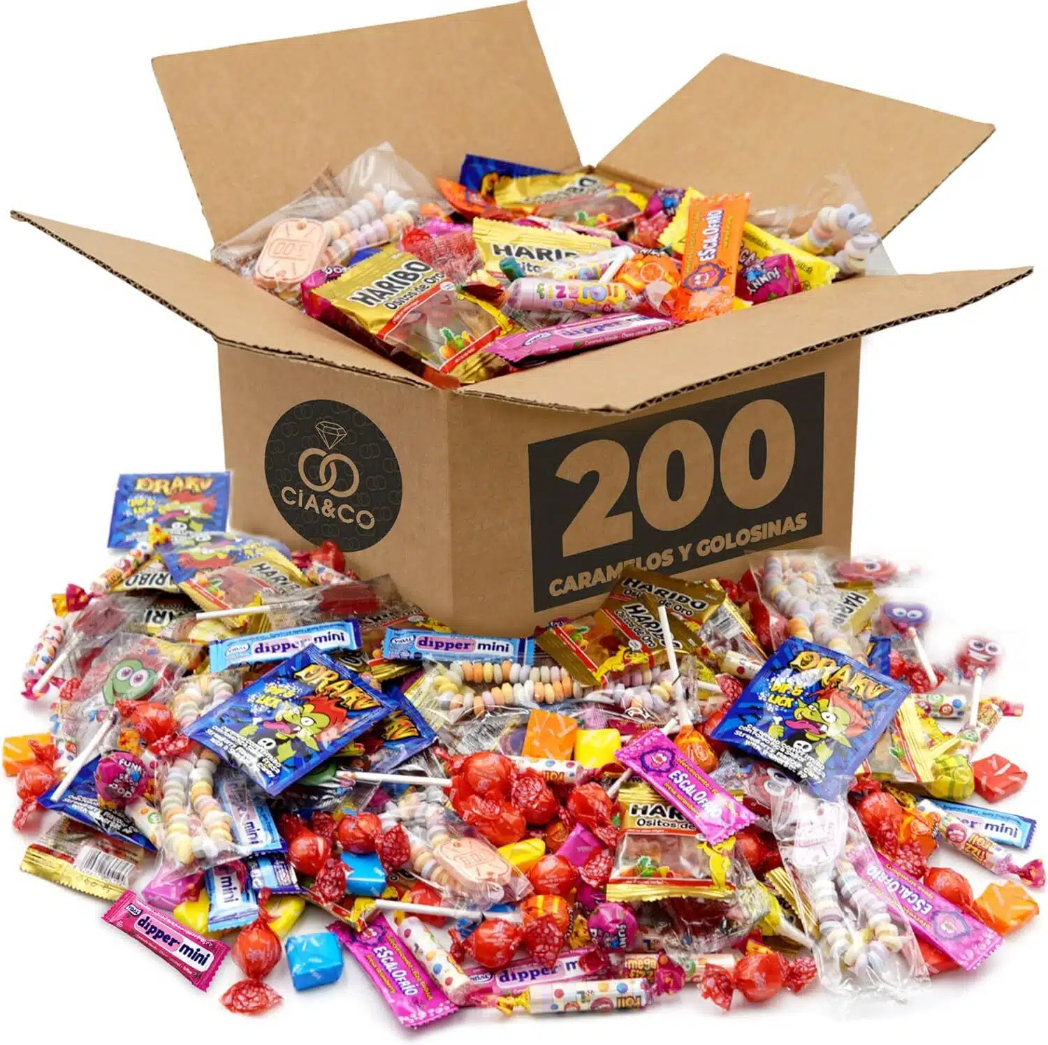 Mega Pack de 200 Doces e Guloseimas Cia & Co