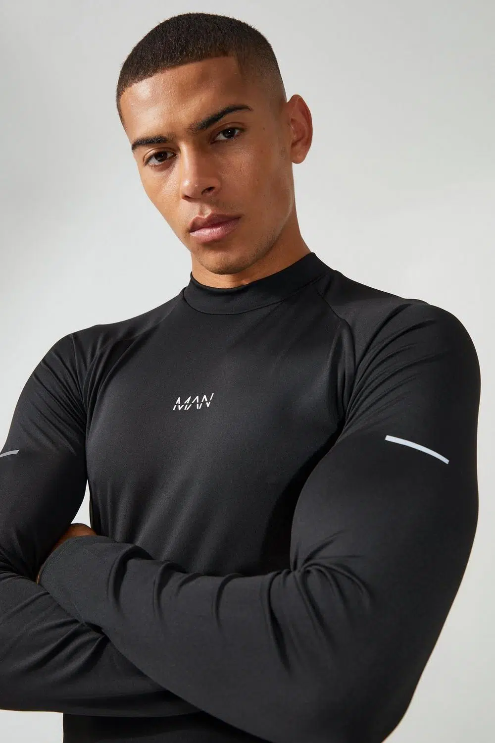 Boohooman MAN ACTIVE COMPRESSION TRAINING TOP