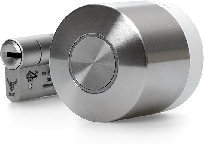 Fechadura digital prateada contemporânea inteligente