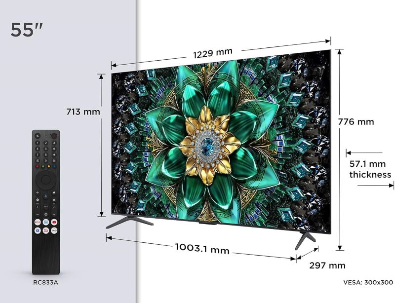 TCL QD-Mini LED Smart TV, 55Q6C 55"