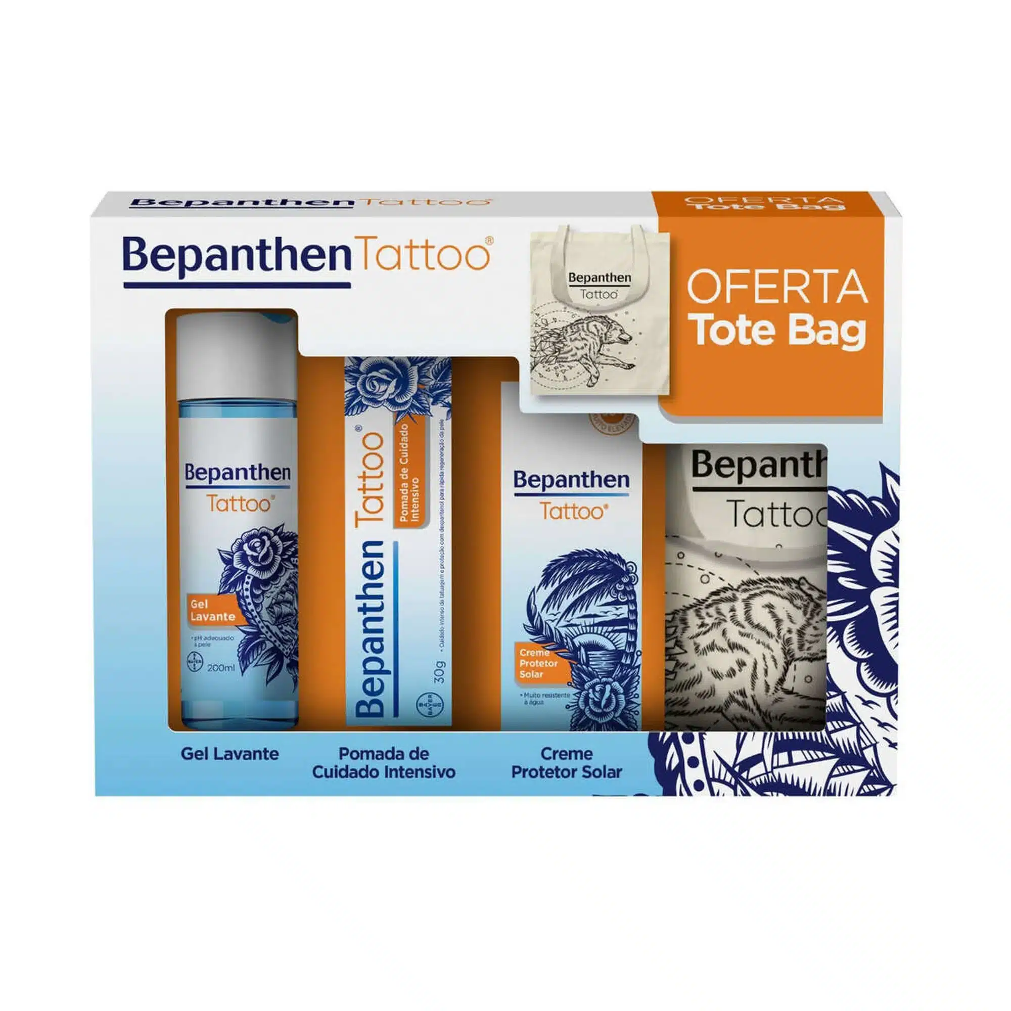 Coffret Tattoo Cuidado e Protetor Solar SPF50+ Bepanthene