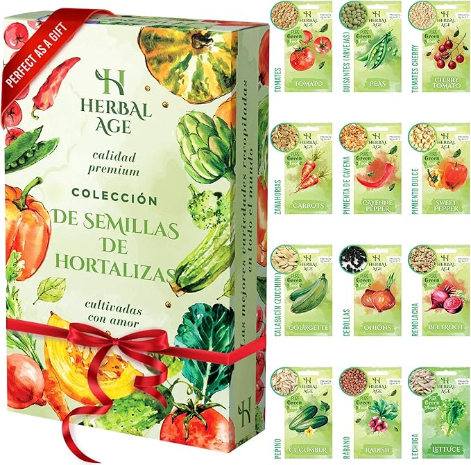 Coleção de sementes de hortaliças Herbal Age.