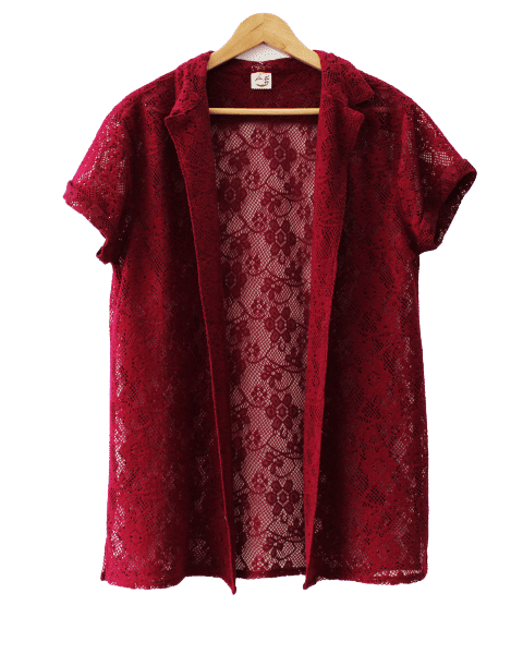 Camisa Burgundy Lace Peter Milk