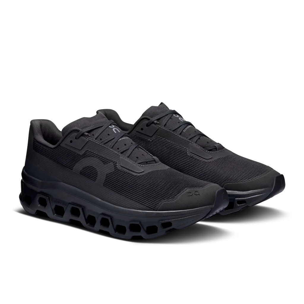 Sapatilhas desportivas pretas para corrida, conforto e estilo.