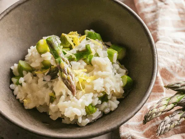 receita Risoto de Espargos e Limão