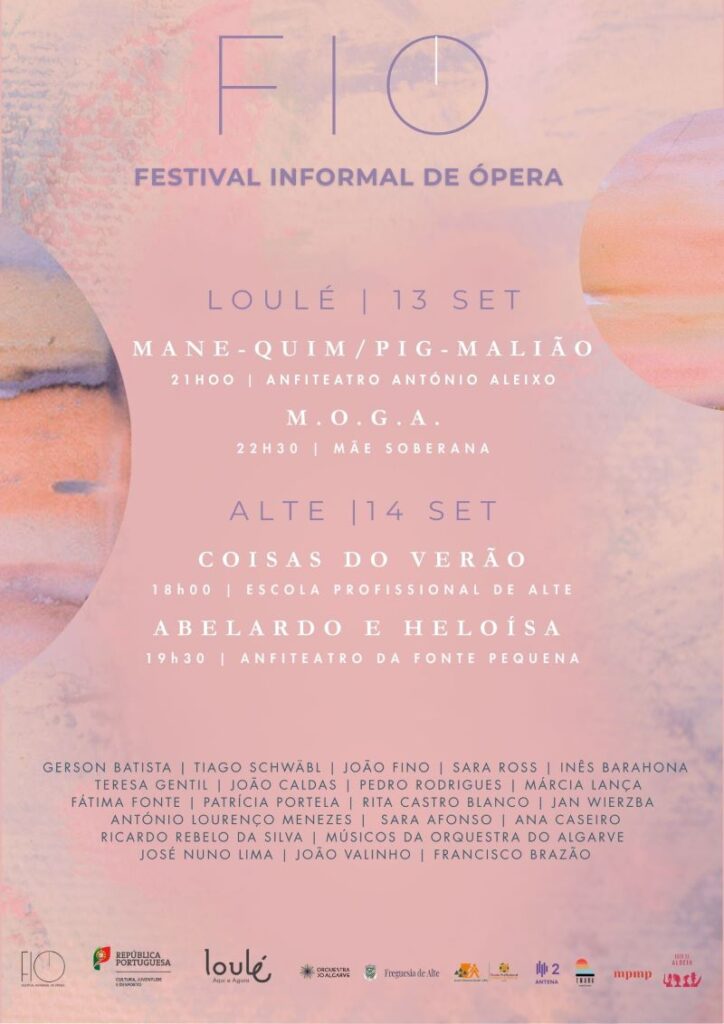 Cartaz do Festival Informal de Ópera em Loulé e Alte.