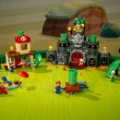Conjunto LEGO Super Mario completo com castelo e personagens diversos.
