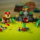 Conjunto LEGO Super Mario completo com castelo e personagens diversos.
