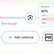 Interface de aprendizagem Google com barra de pesquisa e ferramentas.