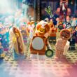 Lego Minifigures em festa animada