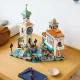Conjunto LEGO de Veneza com torre de relógio e canais.