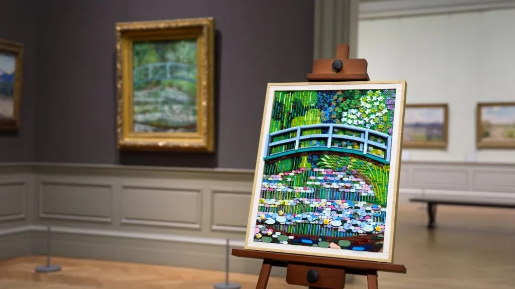 Pintura de Monet, releitura em Lego.