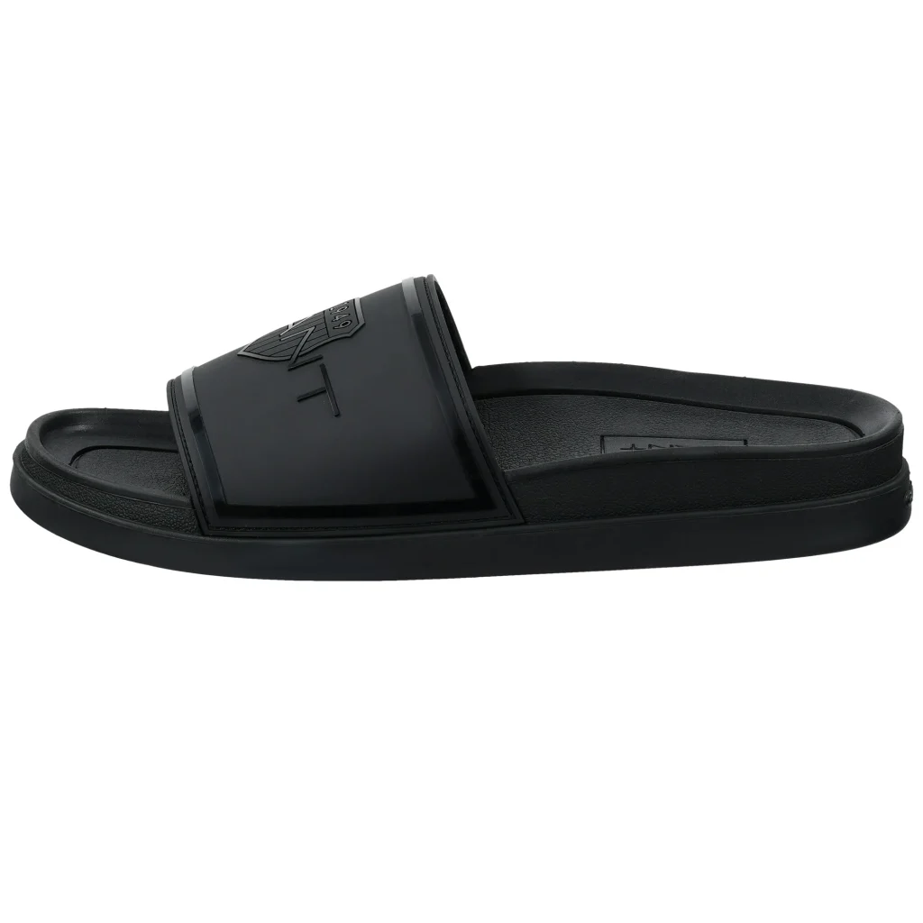 Chinelo de enfiar preto da GANT com logótipo em relevo.