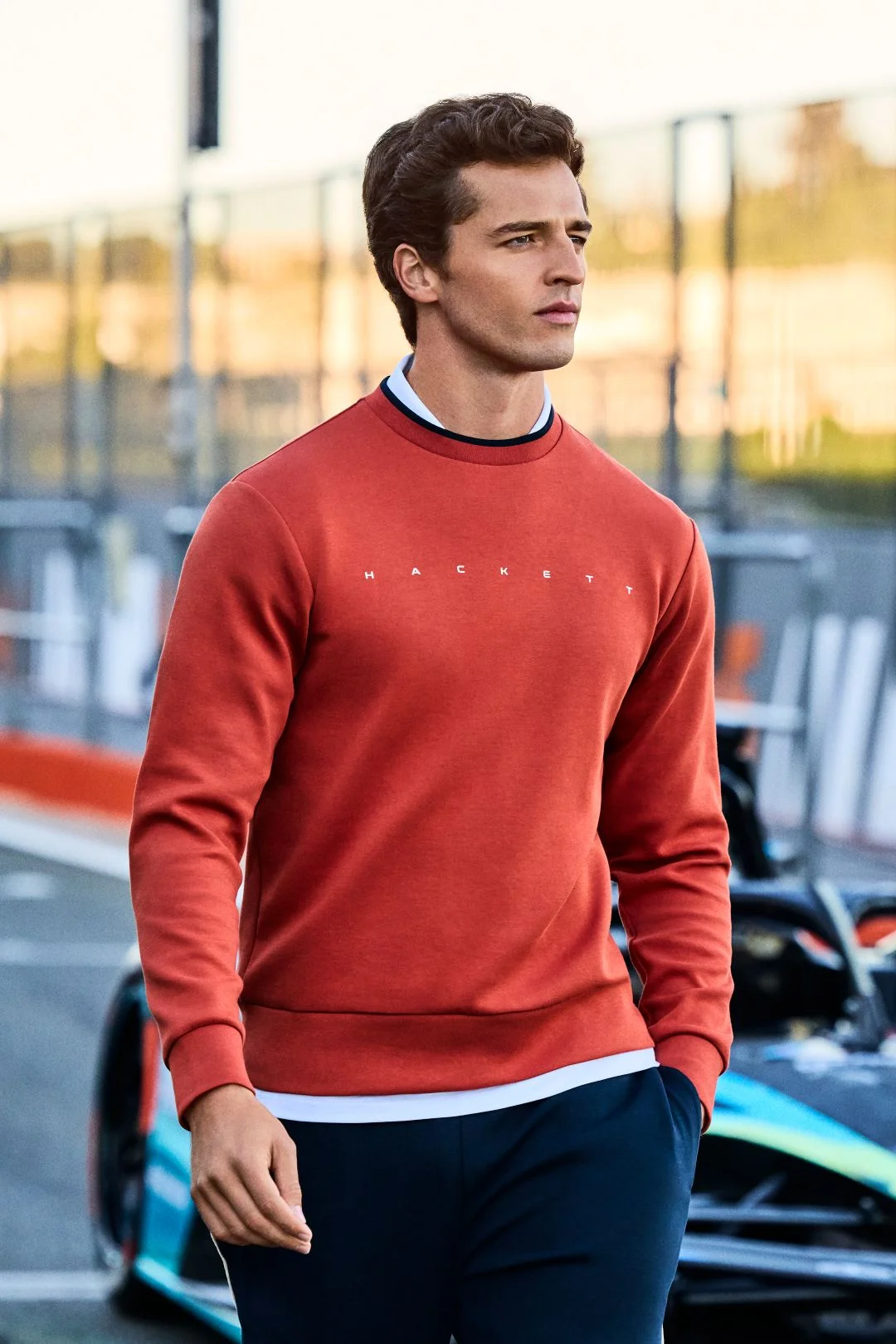 Hackett Sports Branded Crew-Neck Sweat