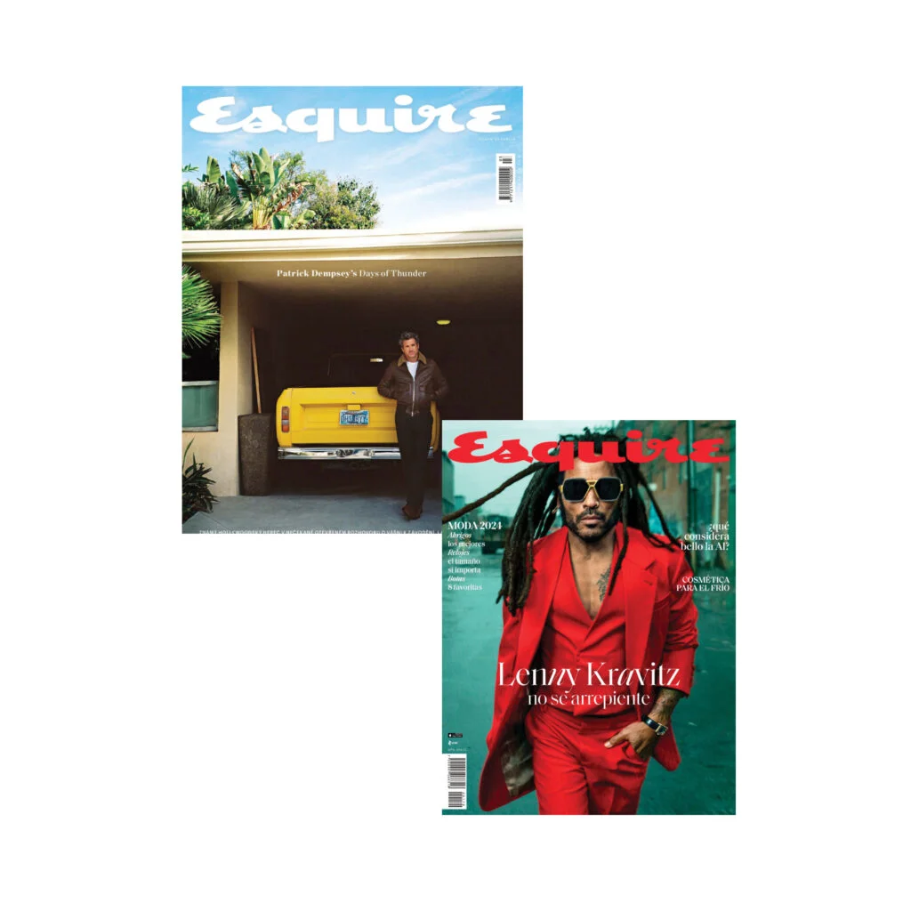 Capas da revista Esquire com celebridades.