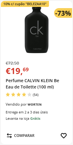 Oferta perfume Calvin Klein Be 100ml com desconto