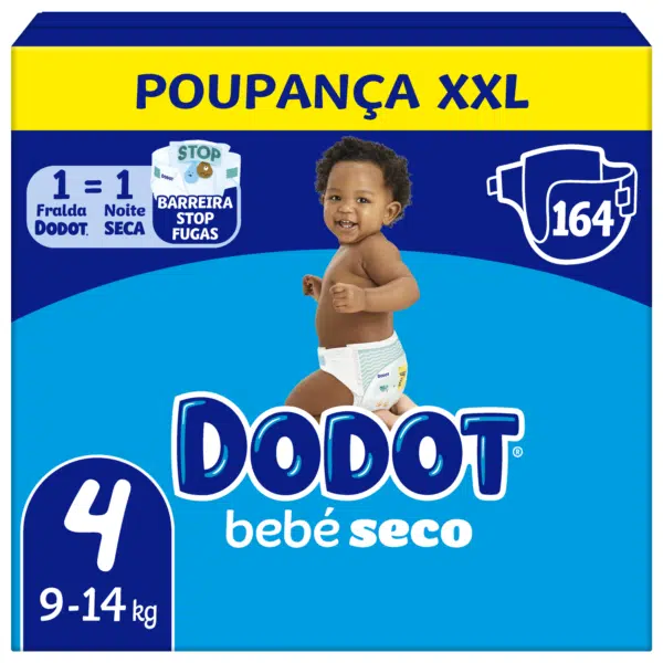 Fraldas Bebé Seco 9-14kg T4 Dodot