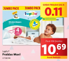 Fraldas Lupilu Maxi Lidl