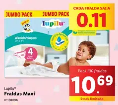 Fraldas Lupilu Maxi Lidl