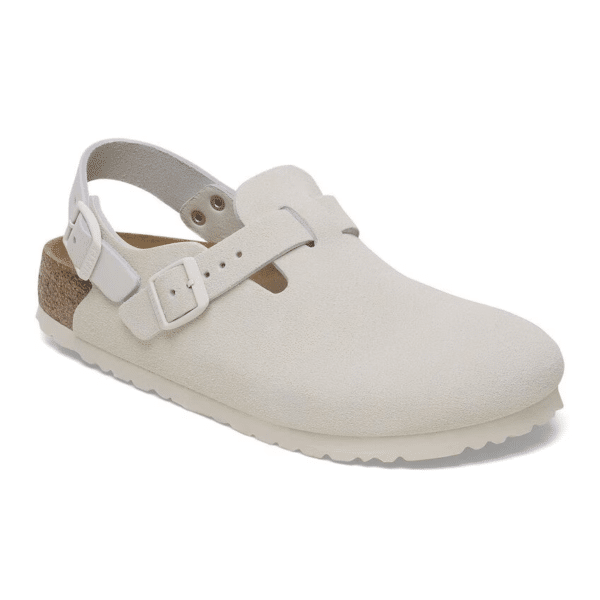 Birkenstock Tokio Couro de camurça - Branco Antique
