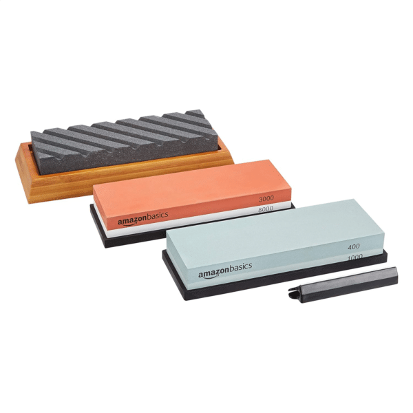 Kit de pedra de afiar facas da Amazon Basics