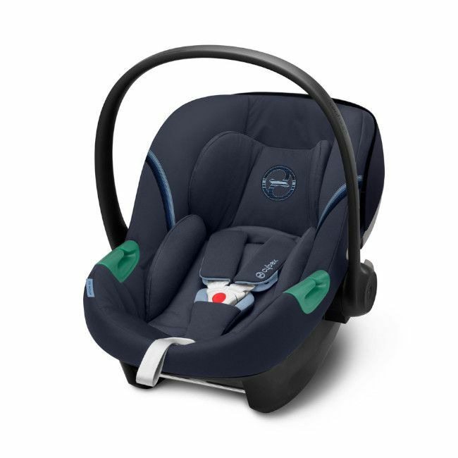 Cadeira auto para bebé, segurança infantil, azul escuro.