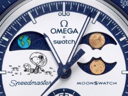 Mostrador de relógio MoonSwatch Omega por Swatch.
