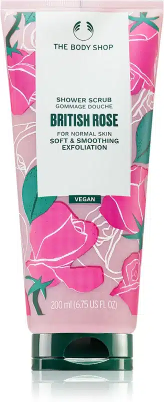 The Body Shop British Rose Exfoliating Gel Body Scrub