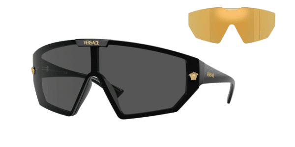 Versace, VE4461, Black/Grey